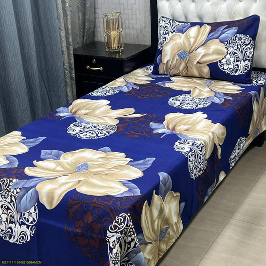 Crystal Cotton Printed Single Bedsheet (2PC) SB20