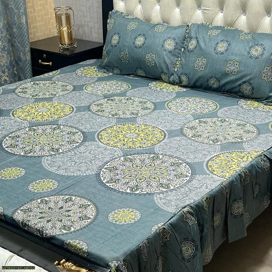 Cotton Salonica Printed Double Bedsheet KS21