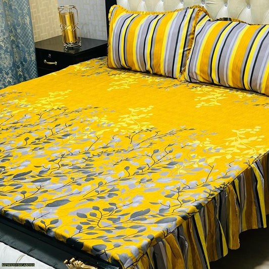 Cotton Salonica Printed Double Bedsheet KS07