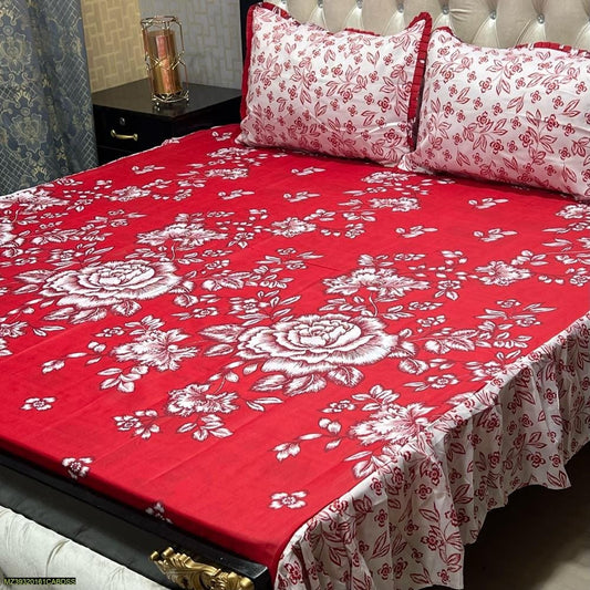 Cotton Salonica Printed Double Bedsheet KS20