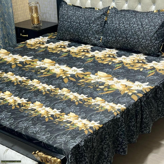 Cotton Salonica Printed Double Bedsheet KS01