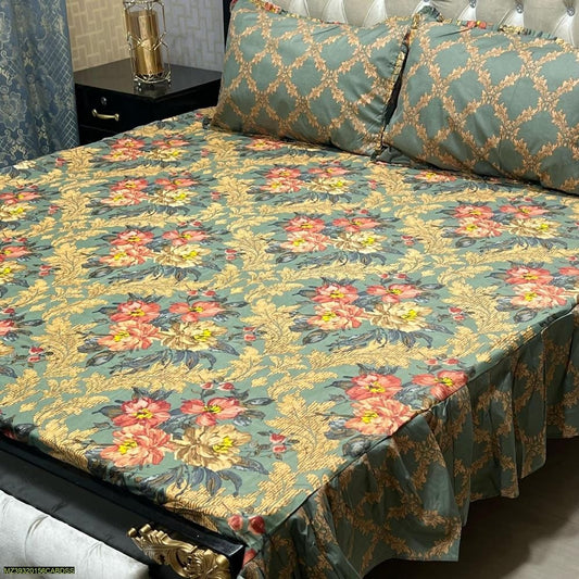 Cotton Salonica Printed Double Bedsheet KS15