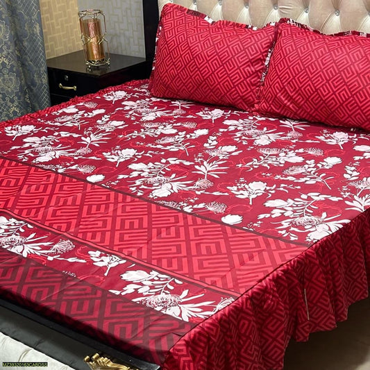 Cotton Salonica Printed Double Bedsheet KS22